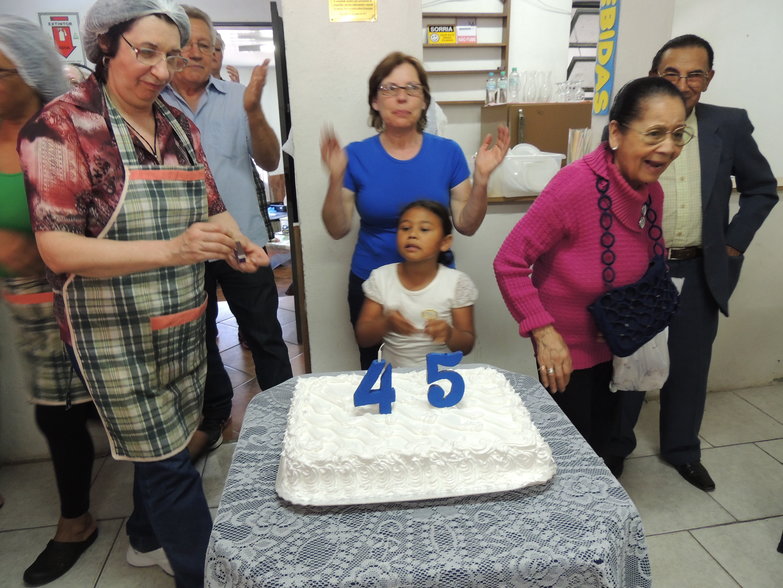 Festa de 45 anos.